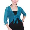 Mimosa Donna Coprispalle Bolero Uncinetto Pizzo Elasticizzato Bolero Cardigan Aperto