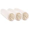 Easy dort Set di 3 lenzuola 70 x 140 culla, 70 x 140 | bambù ipoallergenico | Ecrudo naturale | estensibile e traspirante | sonno sano | Marchio Easy Dort | Certificato Oeko-Tex | Prodotto in Europa