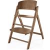 CYBEX Gold CLICK & FOLD Set seggiolone 3in1, da 6 mesi a 99 anni, Dalla nascita grazie al Gold Bouncer Nest separato, incl. set per neonati e vassoio, legno di faggio/plastica, Dark Natural