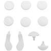 BONKZEBU Kit di Ricambio per Impugnature per Pollici e Paddle con Forza di Controllo Migliorata per Controller di Gioco Wireless [Gomma, Acciaio inossidabile] Perfetto per gli Appassionati di Gioco