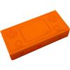 Generico Custodia rigida in PC stampata in 3D console di gioco per AYANEO MICRO2 - Custodia da trasporto portatile per console di gioco retrò portatile con chiusura magnetica, Arancione trasparente