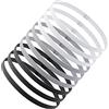 URAQT Sport Fascia Capelli Antiscivolo, 9 Pezzi Sportiva Fasce per Capelli Sottile, Sport Fasce Sottile per Donna Uomo, Fascia Elastica Capelli Sottile per Sport,Yoga, Fare Jogging, Calcio
