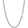 PROSTEEL Collana Uomo Donna, Larga 6mm Lunga 46cm, Catena a Maglia Spiga, Catena di Grano, 316L Acciaio Inox Chirurgico, Confezione Regalo Inclusa, Regalo Uomo Ragazzo