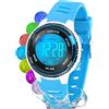 Juboos Orologio Bambina,con Cinturino Stampato e 7 Luci Colorate,Orologio Digitale Impermeabile per Bambini con Orecchie da Gatto per Ragazzo e Ragazza da 4 a 12 Anni