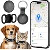 COLEESON Localizzatore GPS Cani e Gatti, Tracker senza abbonamento mensile, Monitoraggio in tempo reale compatibile iOS e Android, Impermeabile IP67, Lunga autonomia, Localizzatore animali e oggetti (C)