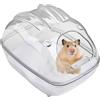 Generic Bagno di sabbia per criceto - WC a sabbia, multiuso per piccoli animali concetto di bagno pratico con struttura domestica per la pulizia, la cura e l'intrattenimento per la Ca