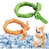 SDFWGG 2 Pezzi Collare Refrigerante per Cani Bandana Rinfrescante Foulard da Collo Animali Domestici Sciarpa Rinfrescante per Cani e Gatti Estate Passeggio (Giallo & Verde)