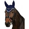 Pferdelinis Cuffia antimosche per cavallo, elegante, per equitazione, traspirante, per pony, Cob, Full, sangue freddo (blu, sangue freddo)