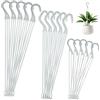 Hohopeti Ganci 30 per Piante Sospese in Plastica di Colore Bianco Supporti Resistenti per Appendere Vasi e Fiori, per Giardino e Balcone
