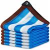 ZHJSHOU Rete Ombreggiante con Occhielli Bianca Blu Telo Ombreggiante da Giardino 2x2m,90% Traspirante Protezione da Sole Rete Telo Ombra per Balcone Pianta Serra Esterno