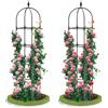 LATERN 1 Pezzi Traliccio da Giardino a Forma di Obelisco per Piante Rampicanti, 180CM Alto Struttura per Traliccio per Piante Rampicanti in Metallo per Vasi Pianta Rosa Cetriolo Fiori Pisello (Nero)