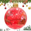 Generisch Decorazione natalizia gonfiabile - palla di Natale gonfiabile in PVC, 61 cm, impermeabile, per giardino, prato, terrazzo, sentiero, parco, cortile, tetto della casa