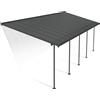 Canopia by Palram Pergola Capri 25.4m² in Alluminio e Policarbonato, Moderna ed Elegante, per Coprire una Terrazza Tutto L'anno (Grigio)