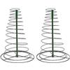 Ieron 2 Confezioni in Acciaio Inox pergola rampicante Spirale Cerchio Supporto invasatura Vite rampicante pergola Giardino Vaso Supporto allungabile Pomodoro Crescita Gabbia Anello