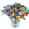 SunaOmni Farfalle Da Giardino Colorato, Simulazione Butterfly Su Bastone Dragonflies Patio Ornamenti 10 Pz Per La Decorazione Della Pianta, Decorazione Da Giardino All'aperto