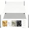 DSRDRFG Vela Ombreggiante Rettangolare 2.6x4M Tenda da Sole per Esterno, Vela Parasole Impermeabile Tenda a Vela Giardino, PES 220g/m² Protezione Solare per Terrazza, Carport, Bianco