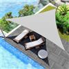 MAILLARD Tenda parasole triangolare, 3 x 3 x 4,30 m, impermeabile e protezione UV, tessuto Oxford di alta qualità, protezione solare ideale per terrazza, giardino e balcone, include corde di montaggio