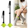 HSLXBY Supporto per indossare calze a compressione, asta telescopica multifunzione