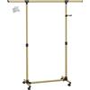 Stand Appendiabiti Ruote Oro Attaccapanni Estensibile Regolabile Ganci LLR001A01