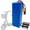 GLSQBVRP Batteria Ricaricabile Agli Ioni Di Litio Da 36 V 16 Ah, Modello 10S3P A Lunga Durata Con Protezione BMS E Caricabatterie, Batteria Di Ricambio Per Monopattino Elettrico.