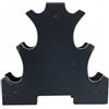 Colcolo Portamanubri Albero Verticale Portapesi Supporto Manubri Rivestiti in Gomma Compatibilità Versatile Ripiani Graduati Base Stabile in Polipropilene, Piccolo 3-Strati