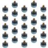 DEARMAMY 25 Pezzi Punte per Stecca da Biliardo 13mm in Cuoio Blu Punta Avvitabile Facile da Installare, Accessori per Stecche da Biliardo per Forniture da Gioco