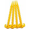 Fxzqgnh Picchetti da campeggio in plastica, picchetti a spirale o a T per tende outdoor, per esterni, Puntale a spirale rotante (4 pezzi/set)