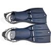 Wswqop da Immersione Subacquee da Nuoto per Snorkeling con Potenziate E Cinturino a Molla per Comfort E Propulsione Adatte a Immersioni Allenamento in Piscina , Blu Grigio , M/ML 39-42