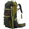 Generico Borsa da trekking for esterni zaino in nylon impermeabile di grande capacità for uomini e donne borsa viaggio sportiva campeggio 50 litri