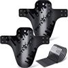 FETESNICE 2PCS Bicicletta Mud Guard Plus 26 650B 27,5 29 MTB Parafango Paraspruzzi Bike Bike MTB Fascette | Universali per Bici da 20-29 Pollici (Anteriore e Posteriore), in Robusto PP, Montaggio Rapido per Mountain Bike