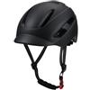 LOVIVER Casco da Ciclismo Casco Bici Stradale Casco Cittadino Casco per Commuting con Tecnologia a Stampaggio Integrato 11 di Aerazione Visiera Rimovibile, Nero, L57-61CM