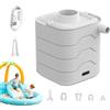 Générique Pompa ad aria portatile, Gonfiatore con Luce Da Campeggio LED,Gonfiatore a Riempimento Rapido - per Cuscini Materassi Barche Boe Divano Galleggianti Piscina e Biancheria da per Esterni