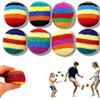 SXFMHAPOM Sacco a pelo fatto a mano, 2026 sacchetti per alimenti assortiti, palline colorate da giocoleria all'uncinetto per bambini, poggiapiedi colorati da giocoleria pronti all'uso, per giochi di
