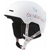 Zxpjkyu Casco da Bambini con Auricolari Caldi Rimovibili Fori di Ventilazione Multipli Struttura Antiurto E Chiusura Regolabile Adatto a Giochi Sulla Neve, Graffiti Rosa+Bianco