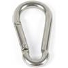 Qianly Moschettone Inox 316 Gancio a Scatto Clip Carabina Uso Nautico Anticorrosione per Collegare Accessori E Corde Adatto a Immersioni Arrampicata Trekking Vela, Argento, 10mm Di Spessore