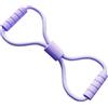 Allthingstore Fascia di resistenza compatta in TPE a forma di 8 per esercizi portatili di stretching della schiena e allenamento posturale (viola)