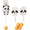 LIXSAZSE Set di Palline da Pong e Racchette da Pong, Attrezzatura per