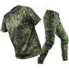 Vynebtrv Completo Tattico da Uomo con Camicia e Pantaloni in Mimetica Russa