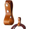 Generic Handmade Leather Whip, Belt Whip Holder for Bullwhip & Horse Riding, Durable Faux Leather Whip Carrier for Equestrian & Halloween Costumes