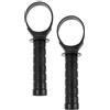 DIYEAH 2 Pezzi Maniglia per Palla Giroscopica in Abs Nero, Impugnatura Versatile e Facile da Installare per Allenamento Forza Polso e Fisioterapia
