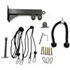Hellery Attrezzatura Pettorale di Carrucole Cavo Row Lat Bar Allenamento Trazione Telaio in Acciaio per Ampiezza Dorsale Spalle Braccia con Set Impugnature , Combinazione Corda Doppia