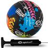 Optimum Pallone da calcio da strada unisex, in gomma coreana resistente di alta qualità, impugnatura per pneumatici a lunga durata, ideale per calcestruzzo e asfalto, per tutte le stagioni,