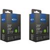 Schwalbe 2 x Schwalbe AV19 69,8 cm 71,1 cm 73,7 cm MTB bicicletta tubo interno 40 mm Schraeder Valve