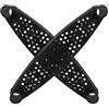 SAFIGLE 2 Pezzi Pedana per Scala Trampolino in Plastica Pp Nero Antiscivolo, Compatibile, Struttura Facile da Installare per Uso Esterno e Giochi All'aperto