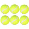Luxshiny 6 Pezzi Palline da Tennis per Allenamento Alta Elasticità, Realizzate in Gomma e Fibra Chimica, per Esercizi di Allenamento Costante e Prestazioni Uniformi