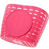 GLEAVI Cestino per Bicicletta Anteriore in Plastica Rosa Design a Cinghia Resistente all'Usura, per Bici e Uso Quotidiano