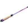 ZMdooreasy Canna da pesca compatta in fibra di carbonio, ultra leggera, portatile, pieghevole, con manico in legno, kit completo con ganci, galleggianti per principianti, da 1,2 m a 2,7 m (1,8 m