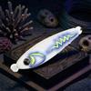 ZMdooreasy Lento affondamento Squid Jig 80g UV Glow Metal Lure | Azione ad affondamento lento, imita l'esca ferita, attira sgombri, ricciola, ideale per lanciare a riva