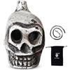 Generic AztecMayan - Fischietto mortale con Teschio e Fischietto urlante, Spaventoso Morte, Fischietto Umano, Autentico Suono Umano, Echi di tuoni antichi guerrieri Alti Decibel, 7,3x4,8 cm
