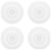 OKUMEYR 4 Pezzi Anello in Silicone per Bottiglia Termica, Guarnizione di Ricambio Anti-Perdita, Bianco, per Borracce Isolate, Ufficio e Outdoor